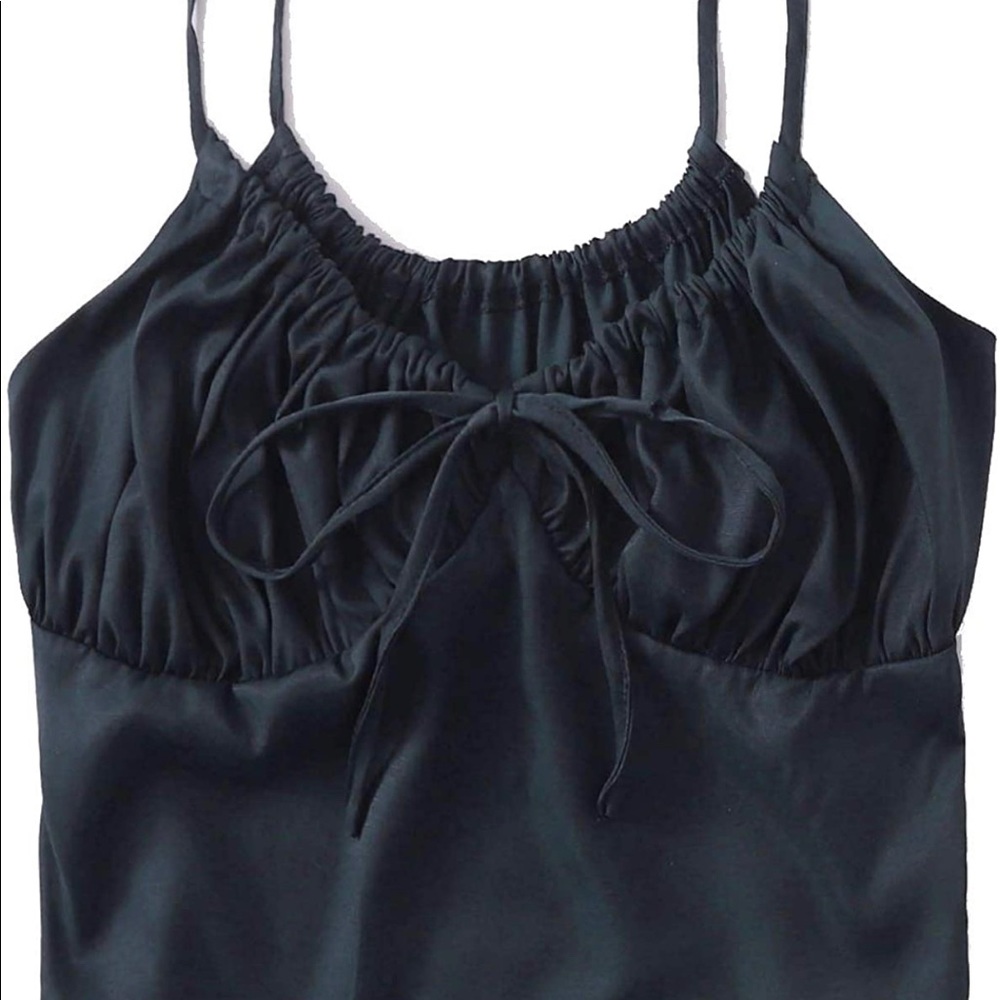 Tie front crop cami top - NWOT